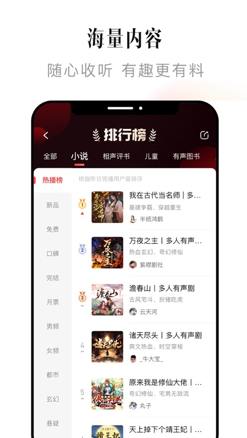 喜马拉雅听书官方正版 v6.7.21.3截图2