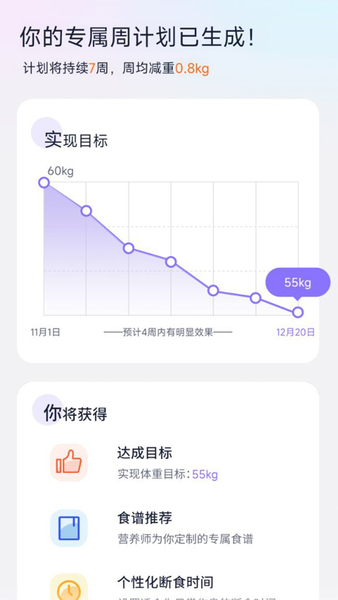 健康轻断食 v1.0.0截图1